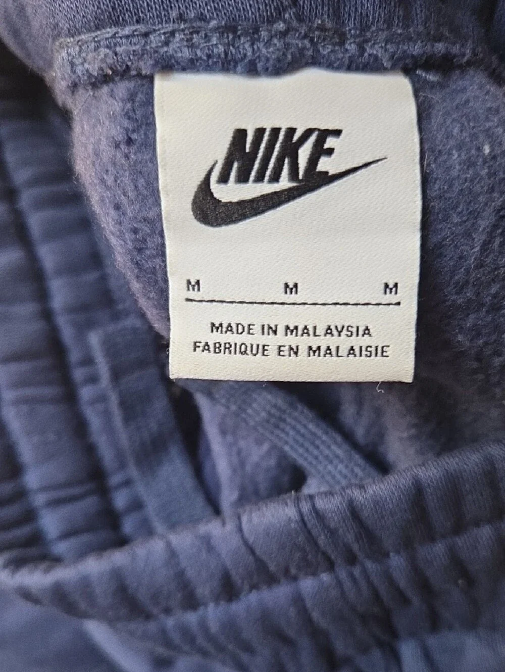 Nike Kids Navy Sweatpants with White Swoosh